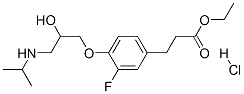 81148-29-0,ethyl 3-[3-fluoro-4-[2-hydroxy-3-(propan-2-ylamino)propoxy]phenyl]prop anoate hydrochloride