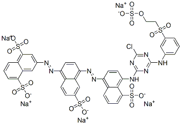 81430-40-2,pentasodium 3-[[4-[[4-[[4-chloro-6-[[3-[[2-(sulphonatooxy)ethyl]sulphonyl]phenyl]amino]-1,3,5-triazin-2-yl]amino]-5-sulphonato-1-naphthyl]azo]-6-sulphonato-1-naphthyl]azo]naphthalene-1,5-disulphonate