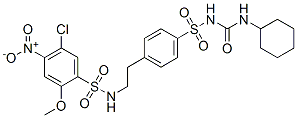 81514-36-5,1-[4-[2-[(5-chloro-2-methoxy-4-nitro-phenyl)sulfonylamino]ethyl]phenyl ]sulfonyl-3-cyclohexyl-urea