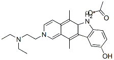81531-58-0,2-[2-(diethylamino)ethyl]-9-hydroxy-5,11-dimethyl-6H-pyrido[4,3-b]carbazolium acetate