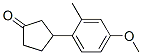 819849-77-9,Cyclopentanone, 3-(4-methoxy-2-methylphenyl)- (9CI)