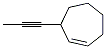 82032-16-4,Cycloheptene, 3-(1-propynyl)- (9CI)