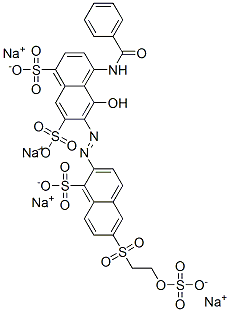 82199-13-1,tetrasodium 4-(benzoylamino)-5-hydroxy-6-[[1-sulphonato-6-[[2-(sulphonatooxy)ethyl]sulphonyl]-2-naphthyl]azo]naphthalene-1,7-disulphonate