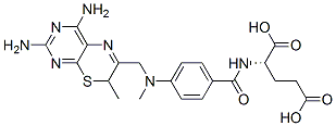 82214-96-8,(2S)-2-[[4-[(3,5-diamino-9-methyl-10-thia-2,4,7-triazabicyclo[4.4.0]de ca-1,3,5,7-tetraen-8-yl)methyl-methyl-amino]benzoyl]amino]pentanedioic acid