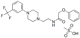 82278-28-2,methanesulfonic acid, 2-phenoxy-N-[2-[4-[3-(trifluoromethyl)phenyl]pip erazin-1-yl]ethyl]acetamide