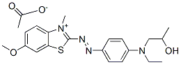 82281-92-3,2-[[4-[ethyl(2-hydroxypropyl)amino]phenyl]azo]-6-methoxy-3-methylbenzothiazolium acetate