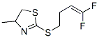 824391-25-5,Thiazole, 2-[(4,4-difluoro-3-butenyl)thio]-4,5-dihydro-4-methyl- (9CI)