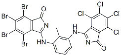 82457-15-6,4,5,6,7-tetrabromo-3-[[2-methyl-3-[(4,5,6,7-tetrachloro-1-oxo-1H-isoindol-3-yl)amino]phenyl]amino]-1H-isoindol-1-one