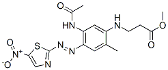 82463-26-1,methyl N-[5-(acetylamino)-2-methyl-4-[(5-nitro-2-thiazolyl)azo]phenyl]-beta-alaninate