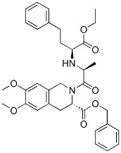 82637-57-8,(S)-2-[(S)-2-((S)-1-Ethoxycarbonyl-3-phenylpropylamino)propionyl]-6,7-dimethoxy-1,2,3,4-tetrahydroisoquinoline-3-carboxylic acid benzyl ester