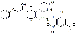82689-63-2,N-[-2-[(2-chloro-4,6-dinitrophenyl)azo]-5-[(2-hydroxy-3-phenoxypropyl)amino]-4-methoxyphenyl]propionamide