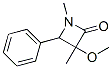 82918-98-7,1,3-Dimethyl-3-methoxy-4-phenylazetidinone