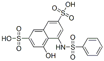 83-22-7,4-hydroxy-5-[(phenylsulphonyl)amino]naphthalene-2,7-disulphonic acid