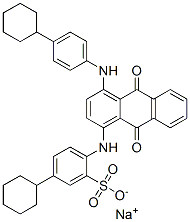 83027-35-4,sodium 5-cyclohexyl-2-[[4-[(4-cyclohexylphenyl)amino]-9,10-dihydro-9,10-dioxo-1-anthryl]amino]benzenesulphonate