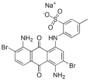 83027-42-3,sodium 4-[(4,8-diamino-3,7-dibromo-9,10-dihydro-9,10-dioxo-1-anthryl)amino]toluene-3-sulphonate