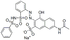 83027-48-9,7-acetamido-4-hydroxy-3-[[2-[[(phenylsulphonyl)amino]sulphonyl]phenyl]azo]naphthalene-2-sulphonic acid, sodium salt