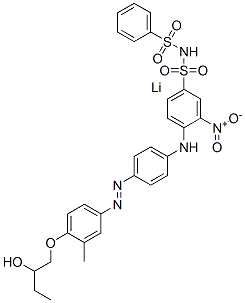 83221-38-9,lithium 4-[[4-[[4-(2-hydroxybutoxy)-m-tolyl]azo]phenyl]amino]-3-nitro-N-(phenylsulphonyl)benzenesulphonamidate