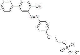 83221-41-4,potassium 2-[4-[(4-hydroxybiphenyl-3-yl)azo]phenoxy]ethyl sulphate