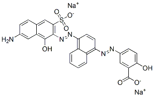 83221-53-8,5-[[4-[(7-amino-1-hydroxy-3-sulpho-2-naphthyl)azo]-1-naphthyl]azo]salicylic acid, sodium salt