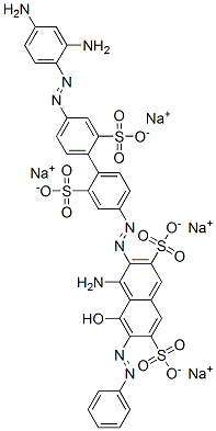 83221-63-0,4-amino-3-[[4'-[(2,4-diaminophenyl)azo]-2,2'-disulpho[1,1'-biphenyl]-4-yl]azo]-5-hydroxy-6-(phenylazo)naphthalene-2,7-disulphonic acid, sodium salt