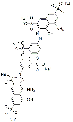 83221-64-1,4-amino-3-[[4'-[(8-amino-1-hydroxy-3,6-disulpho-2-naphthyl)azo]-2,2'-disulpho[1,1'-biphenyl]-4-yl]azo]-5-hydroxynaphthalene-2,7-disulphonic acid, sodium salt