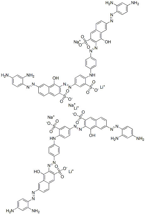 83221-69-6,6-[(2,4-diaminophenyl)azo]-3-[[4-[[4-[[7-[(2,4-diaminophenyl)azo]-1-hydroxy-3-sulpho-2-naphthyl]azo]phenyl]amino]-3-sulphophenyl]azo]-4-hydroxynaphthalene-2-sulphonic acid, lithium sodium salt
