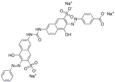 83221-74-3,p-[[1-hydroxy-6-[[[[5-hydroxy-6-(phenylazo)-7-sulpho-2-naphthyl]amino]carbonyl]amino]-3-sulpho-2-naphthyl]azo]benzoic acid, sodium salt