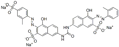 83232-32-0,4-hydroxy-7-[[[[5-hydroxy-6-[(o-tolyl)azo]-7-sulpho-2-naphthyl]amino]carbonyl]amino]-3-[(2-methyl-4-sulphophenyl)azo]naphthalene-2-sulphonic acid, sodium salt