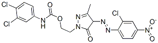 83249-51-8,2-[4-[(2-chloro-4-nitrophenyl)azo]-4,5-dihydro-3-methyl-5-oxo-1H-pyrazol-1-yl]ethyl (3,4-dichlorophenyl)carbamate