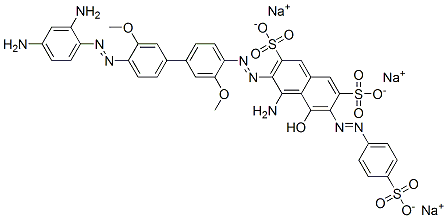83562-72-5,trisodium 4-amino-3-[[4'-[(2,4-diaminophenyl)azo]-3,3'-dimethoxy[1,1'-biphenyl]-4-yl]azo]-5-hydroxy-6-[(4-sulphonatophenyl)azo]naphthalene-2,7-disulphonate