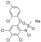 83721-47-5,sodium chloro-N-[2,3,4-trichloro-6-(2,4-dichlorophenoxy)phenyl]methanesulphonamidate