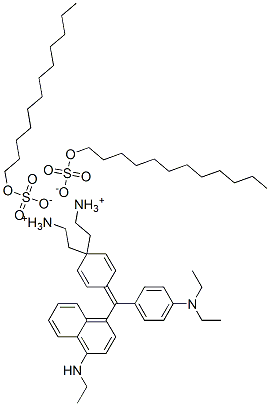83732-77-8,[4-[[4-(diethylamino)phenyl][4-(ethylamino)-1-naphthyl]methylene]-2,5-cyclohexadien-1-ylidene]diethylammonium dodecyl sulphate