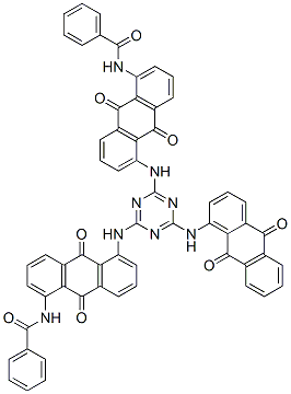 83742-16-9,N,N'-[[6-[(9,10-dihydro-9,10-dioxo-1-anthryl)amino]-1,3,5-triazine-2,4-diyl]bis[imino(9,10-dihydro-9,10-dioxoanthracene-5,1-diyl)]]bis(benzamide)