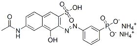 83803-78-5,diammonium 6-acetamido-4-hydroxy-3-[(3-phosphonatophenyl)azo]naphthalene-2-sulphonate