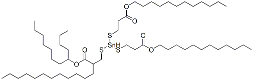 83898-51-5,dodecyl 5-dodecyl-5-[[3-(dodecyloxy)-3-oxopropyl]thio]-9-oxo-10-oxa-4,6-dithia-5-stannadocosanoate