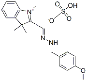 83949-62-6,2-[[(4-methoxyphenyl)methylhydrazono]methyl]-1,3,3-trimethyl-3H-indolium hydrogen sulphate