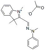 83949-77-3,1,3,3-trimethyl-2-[(methylphenylhydrazono)methyl]-3H-indolium acetate