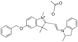 83949-85-3,2-[2-(2,3-dihydro-2-methyl-1H-indol-1-yl)vinyl]-1,3,3-trimethyl-5-(phenylmethoxy)-3H-indolium acetate