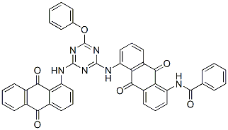 83949-92-2,N-[5-[[4-[(9,10-dihydro-9,10-dioxo-1-anthryl)amino]-6-phenoxy-1,3,5-triazin-2-yl]amino]-9,10-dihydro-9,10-dioxo-1-anthryl]benzamide
