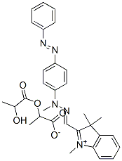 83950-00-9,1,3,3-trimethyl-2-[[methyl[4-(phenylazo)phenyl]hydrazono]methyl]-3H-indolium 2-(lactoyloxy)propionate