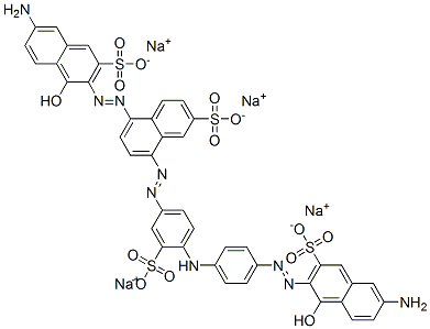 83950-05-4,tetrasodium 5-[(6-amino-1-hydroxy-3-sulphonato-2-naphthyl)azo]-8-[[4-[[4-[(6-amino-1-hydroxy-3-sulphonato-2-naphthyl)azo]phenyl]amino]-3-sulphonatophenyl]azo]naphthalene-2-sulphonate