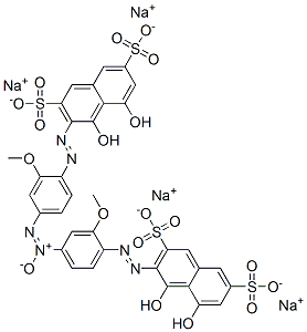 83968-64-3,tetrasodium 3,3'-[azoxybis[(2-methoxy-4,1-phenylene)azo]]bis[4,5-dihydroxynaphthalene-2,7-disulphonate]