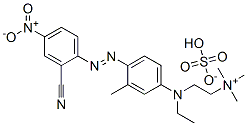 83968-95-0,[2-[[4-[(2-cyano-4-nitrophenyl)azo]-3-methylphenyl]ethylamino]ethyl]trimethylammonium hydrogen sulphate