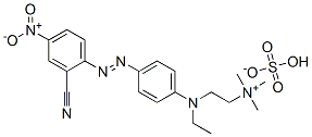 83968-99-4,[2-[[4-[(2-cyano-4-nitrophenyl)azo]phenyl]ethylamino]ethyl]trimethylammonium hydrogen sulphate