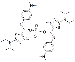 83969-13-5,bis[5-(diisopropylamino)-2-[[4-(dimethylamino)phenyl]azo]-3-methyl-1,3,4-thiadiazolium] sulphate