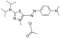 83969-14-6,5-(diisopropylamino)-2-[[4-(dimethylamino)phenyl]azo]-3-methyl-1,3,4-thiadiazolium acetate