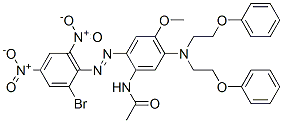 84000-64-6,N-[5-[bis(2-phenoxyethyl)amino]-2-[(2-bromo-4,6-dinitrophenyl)azo]-4-methoxyphenyl]acetamide