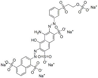84000-68-0,pentasodium 2-[[8-amino-1-hydroxy-3,6-disulphonato-7-[[3-[[2-(sulphonatooxy)ethyl]sulphonyl]phenyl]azo]-2-naphthyl]azo]naphthalene-1,5-disulphonate