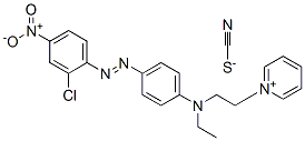 84000-76-0,1-[2-[[4-[(2-chloro-4-nitrophenyl)azo]phenyl]ethylamino]ethyl]pyridinium thiocyanate
