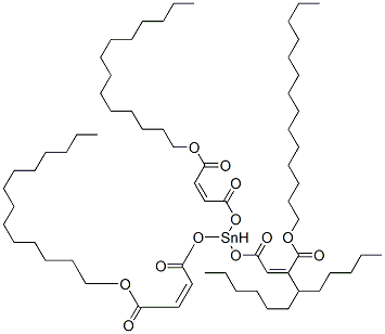 84029-74-3,tetradecyl (Z,Z,Z)-6-[[1,4-dioxo-4-(tetradecyloxy)but-2-enyl]oxy]-6-dodecyl-4,8,11-trioxo-5,7,12-trioxa-6-stannahexacosa-2,9-dienoate
